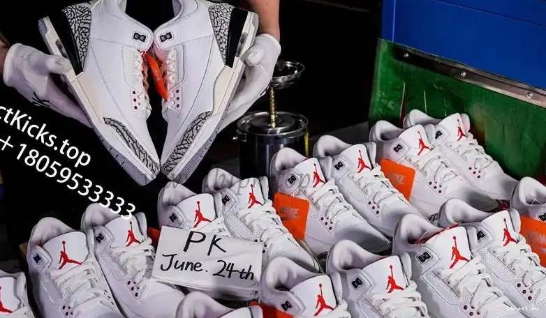 White MATERIALS Reimagined READY Jordan 3 Retro RETAIL Cement SHIP TO 0612